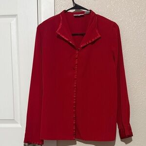 Elegant Red Women's Top